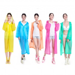 EVA Raincoat Waterproof Rain Coats Long Sleeve poncho For Adults