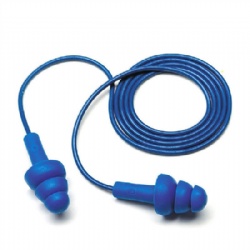 Corded Reusable Earplug, Metal Detectable